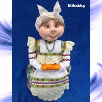Кукла Баба на чайник грелка
